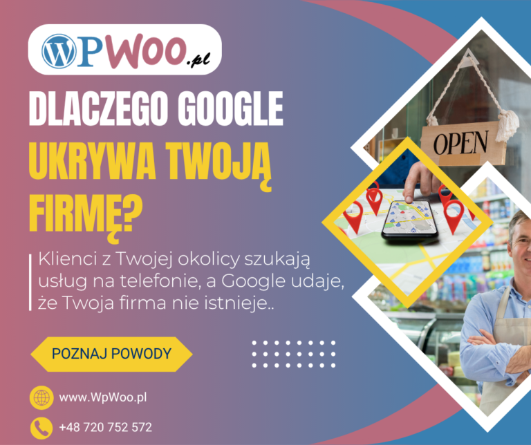 dlaczego moja firma nie wyświetla się w Google